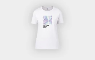White women's Classic T-shirt with personalised print