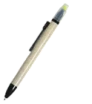 Eco-friendly ballpoint pen with highlighter