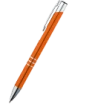 Metal ball pen with chrome components