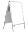 Double-sided aluminium profile A-board - without overprint