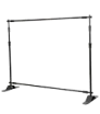 Large format stand made of adjustable aluminium tubes