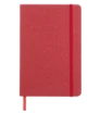 A5 notebook in paperback, hard cover with elastic band