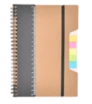A5 note pad with ruler and sticky notes