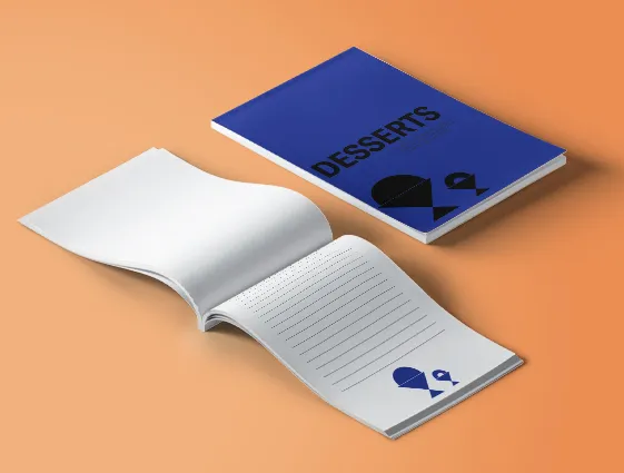 Waiter's notebooks with cover (glued) online printing 1