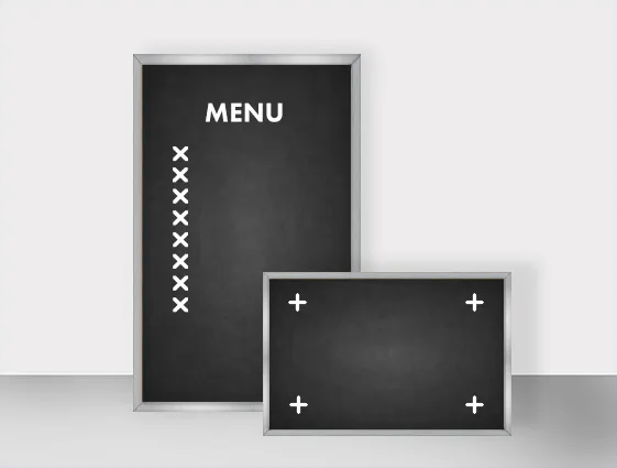 Blackboards - with overprint online printing 2