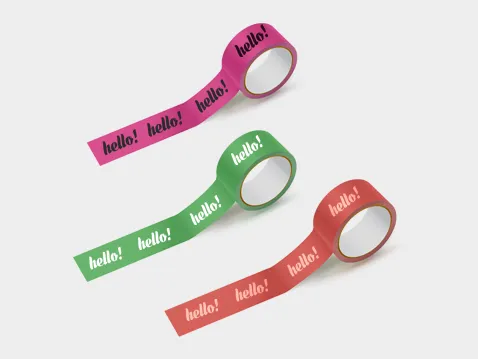 Self-adhesive printed tape