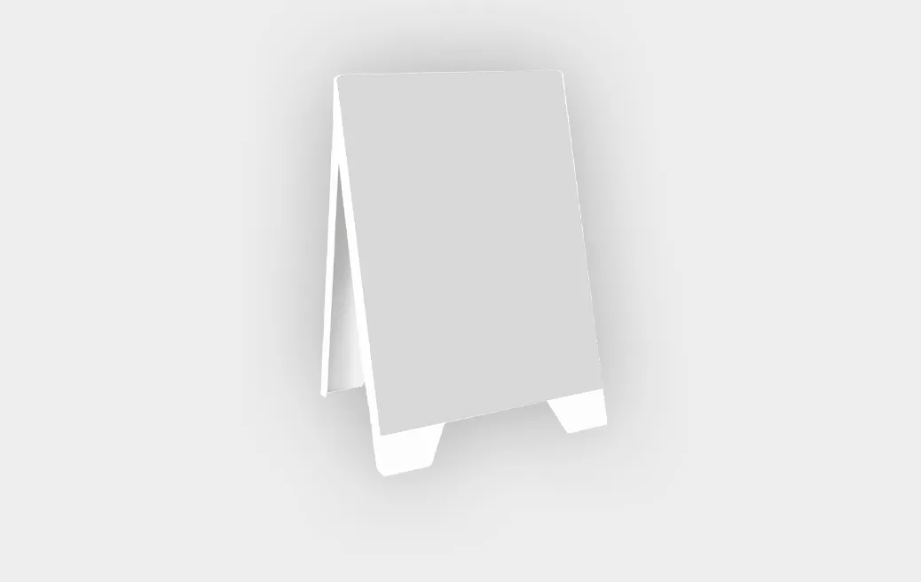 PVC double sided A-board - without overprint
