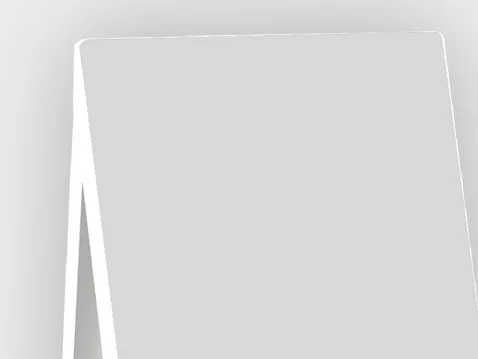 PVC double sided A-board - without overprint