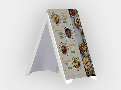 PVC double-sided A-board - with overprint