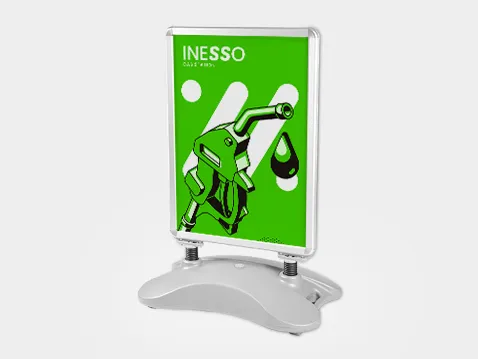 Outdoor A-board with load - with overprint