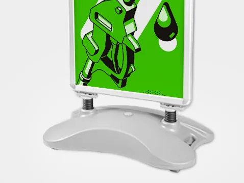 Outdoor A-board with load - with overprint
