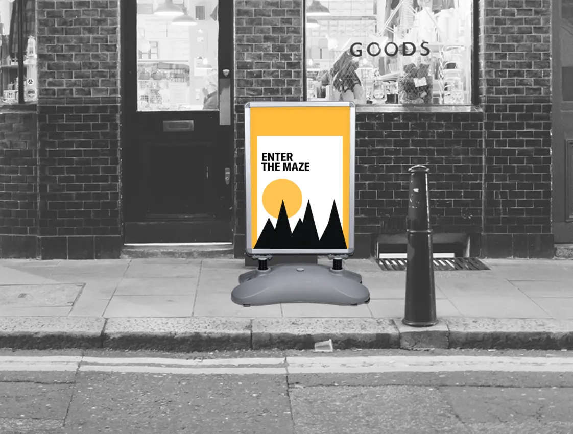 Outdoor A-board with load - without print online printing 1