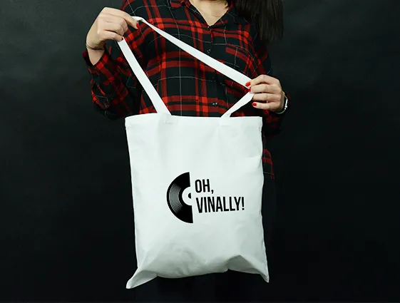 White cotton bags online printing 1