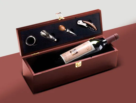 Wine box with accessories online printing 1