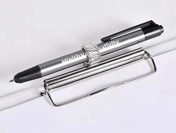Metallic ballpoint pen with touch pen online printing 2
