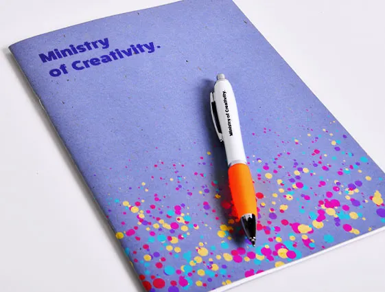 Plastic ballpoint pen with white barrel online printing 2