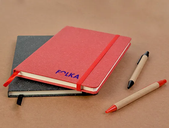 A5 notebook in paperback, hard cover with elastic band online printing 2