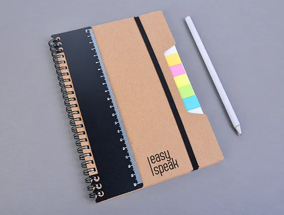 A5 note pad with ruler and sticky notes online printing 2