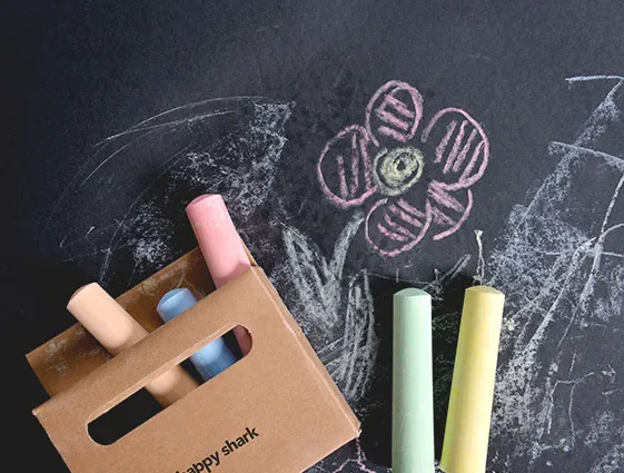 Children's coloured chalk online printing 2