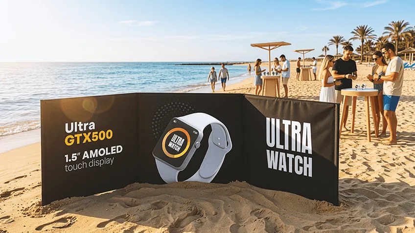 Promotional Windbreaks – Effective Outdoor Brand Promotion