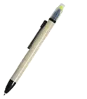 Eco-friendly ballpoint pen with highlighter online printing