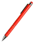 Metal ballpoint pen with touch pen and decoration on the barrel online printing