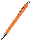 Plastic ballpoint pen with clip made of one piece online printing