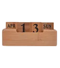 Wooden perpetual desk calendar online printing
