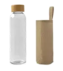 Glass bottle in jute case 500 ml online printing