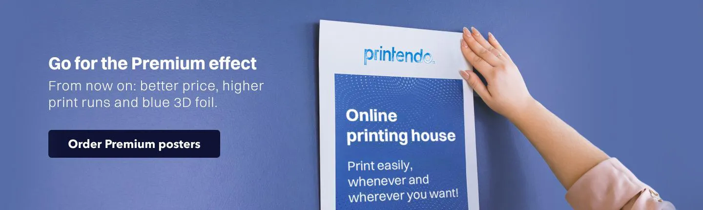 One-sided premium posters
