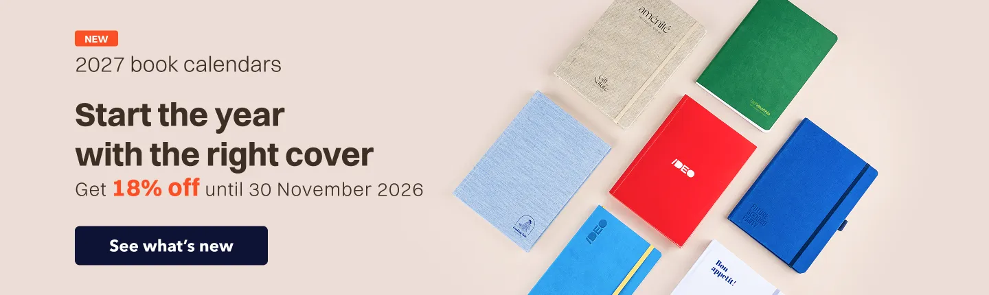 A5 book-style calendars with soft or hard covers are now available!