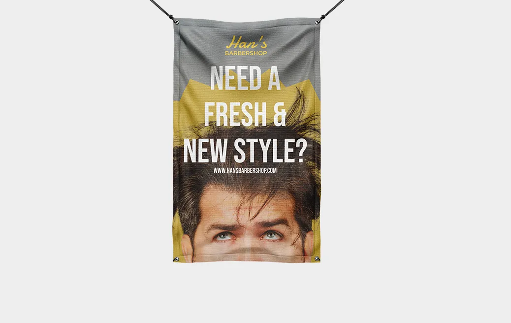One-sided reflective banners