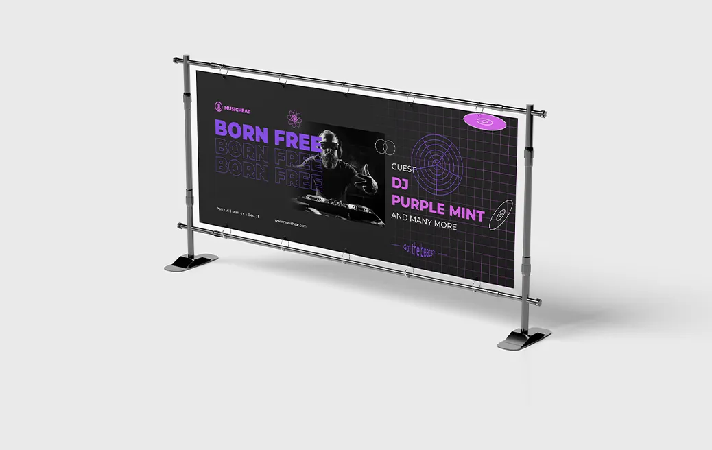 One-sided banners