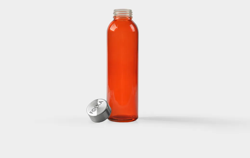 Coloured glass bottle 500 ml