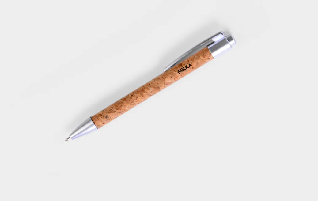 Cork ballpoint pen