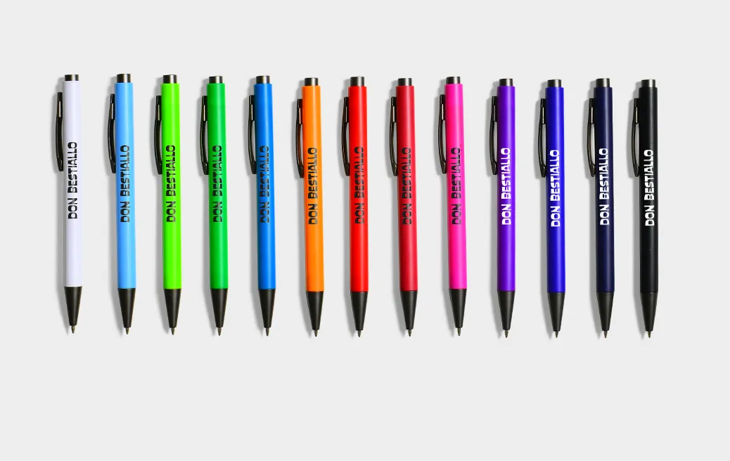 Plastic ballpoint pen with grey elements