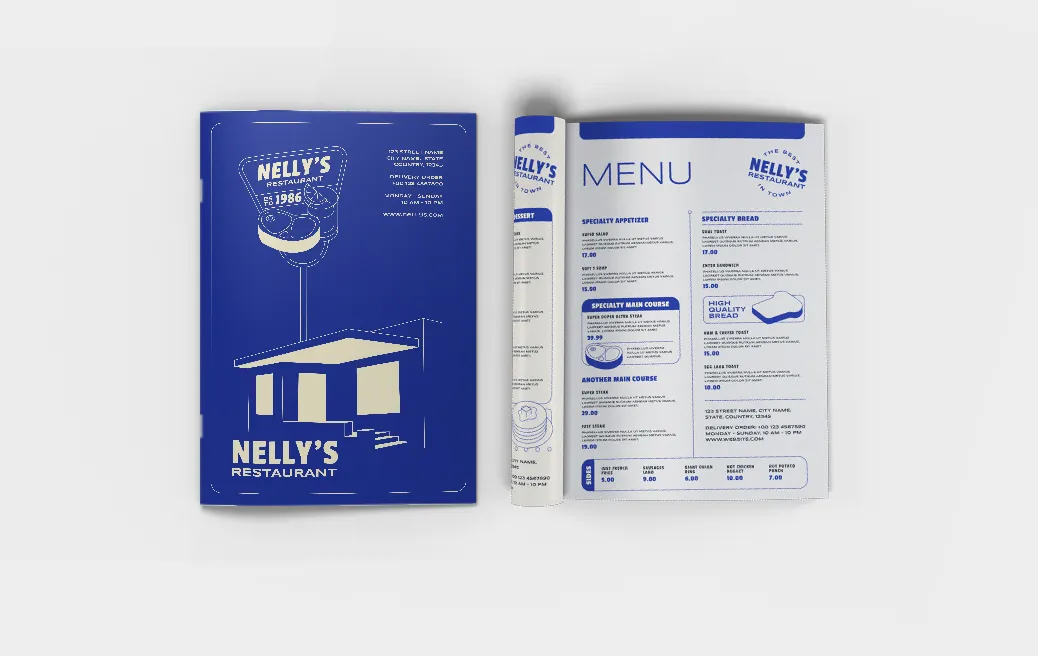 Stitched menu