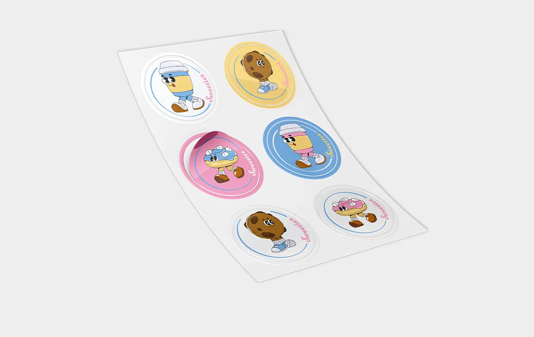 Plotter foil stickers (printing + cutting)