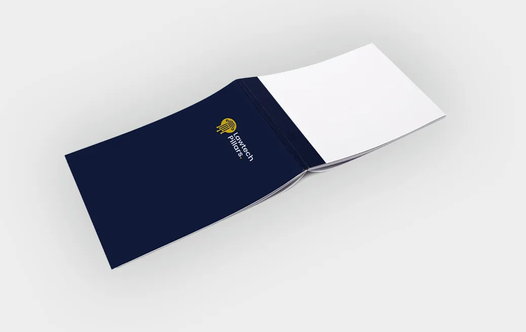 Notepads with glue binding with cover