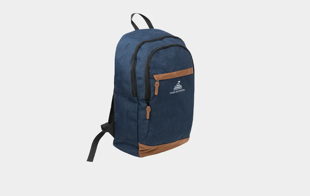 Backpack 15" navy blue-brown