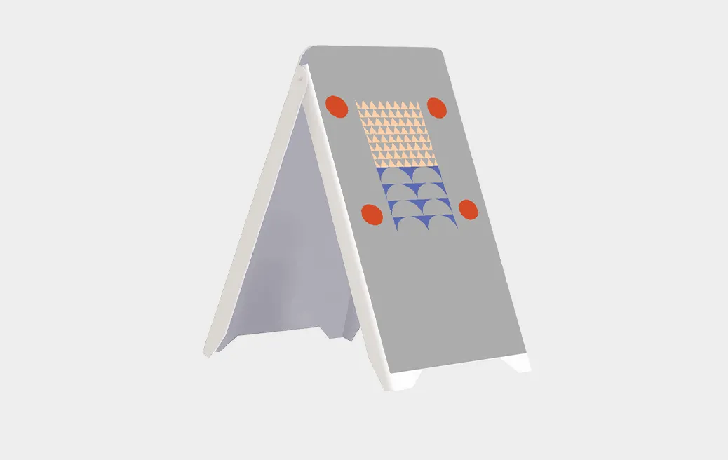 PVC double-sided A-board - with overprint