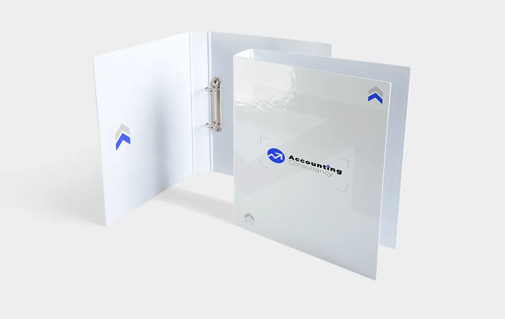 Binder with 2-ring mechanism