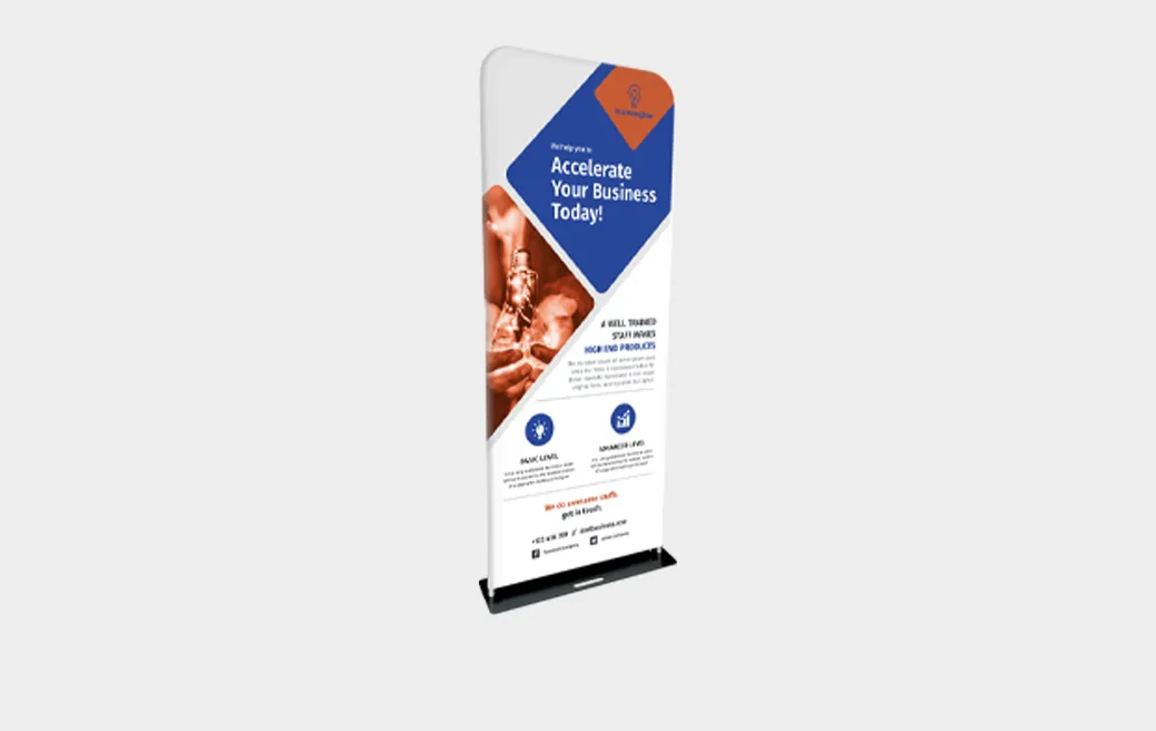 Textile advertising stands