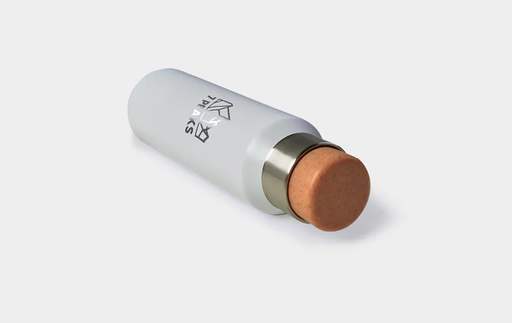 Steel thermos white 500 ml