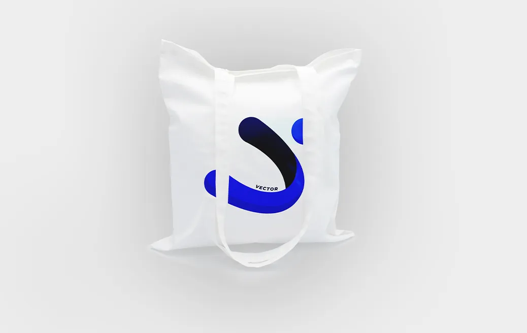 White cotton bags