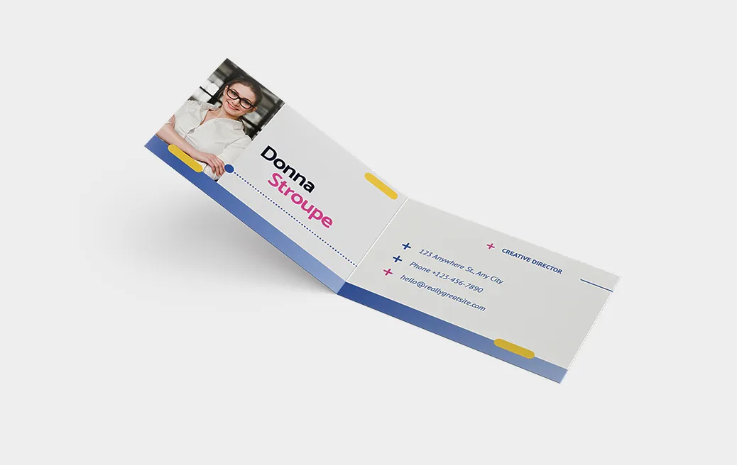 Folded Business Cards