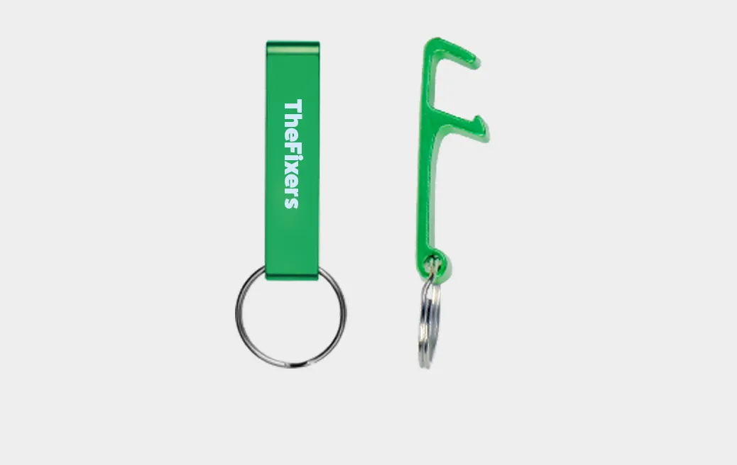Key ring with bottle opener