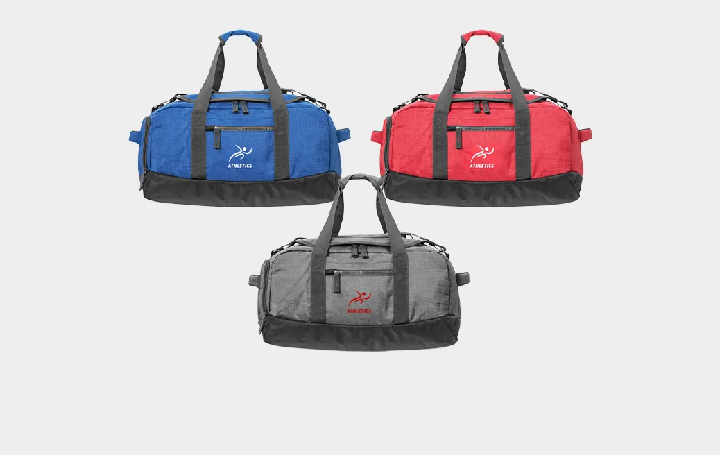 Large sports bag with shoe pocket